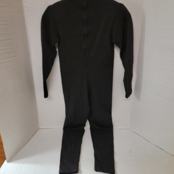 Soft Touch Softouch by Susan Fixel 1 Black Piece Body Long Suit Jumpsuit Vintage - Picture 1 of 11